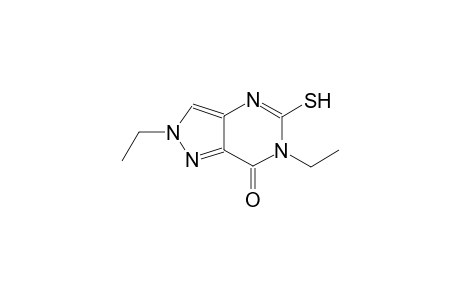 2,6-diethyl-5-sulfanyl-2,6-dihydro-7H-pyrazolo[4,3-d]pyrimidin-7-one