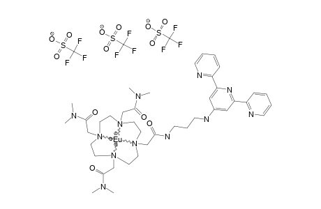 #EU1;N-[3-([2,2';6',2'']-TERPYRIDIN-4'-YL-AMINO)-PROPYL]-2-(4,7,10-TRIS-DIMETHYLCARBAMOYLMETHYL-1,4,7-TETRAAZA-CYCLODODEC-1-YL)-ACETAMIDE-EU(III)-(TRIFLATE)3