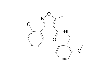 3-(2-chlorophenyl)-N-(2-methoxybenzyl)-5-methyl-4-isoxazolecarboxamide