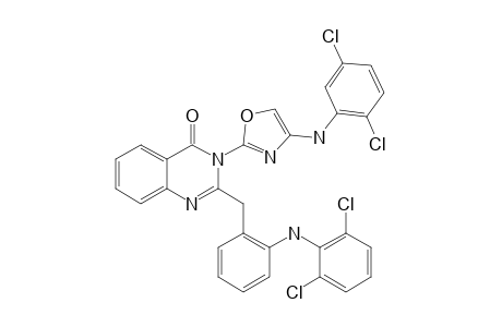 2-[2-(2,6-DICHLOROPHENYLAMINO)-PHENYLMETHYL]-3-[4-[(2,5-DICHLOROPHENYL)-AMINO]-1,3-OXAZOL-2-YL]-QUINAZOLIN-4(3H)-ONE