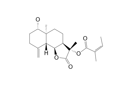 11-ALPHA-ANGELOYLOXY-1-ALPHA-HYDROXY-5-BETA-H,6-ALPHA-H,7-ALPHA-H,10-ALPHA-ME-EUDESM-4(15)-EN-6,12-OLIDE