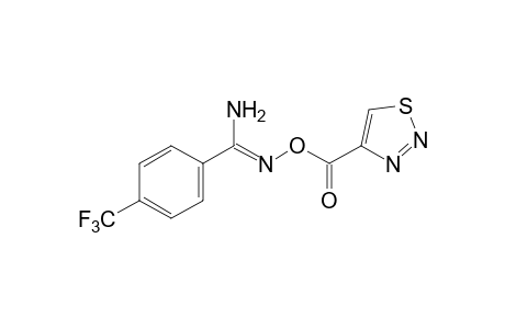 O-[(1,2,3-thiadiazol-4-yl)carbonyl]-alpha,alpha,alpha-trifluoro-p-toluamidoxime