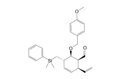 (1S,2S,5S,6S)-5-((dimethyl(phenyl)silyl)methyl)-6-((4-methoxybenzyl)oxy)-2-vinylcyclohex-3-enecarbaldehyde