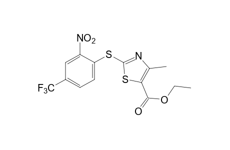 4-METHYL-2-[(2-NITRO-alpha,alpha,alpha-TRIFLUORO-p-TOLYL)THIO]-5-THIAZOLECARBOXYLIC ACID, ETHYL ESTER