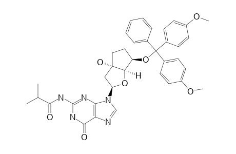 (3'S,5'R)-9-{2'-DEOXY-5'-O-[(4,4'-DIMETHOXYTRIPHENYL)-METHYL]-3',5'-ETHANO-BETA-D-RIBOFURANOSYL}-N2-ISOBUTYRYL-GUANINE