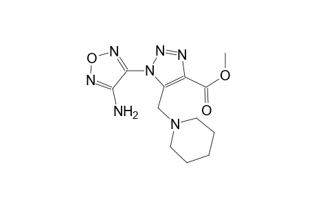 1H-[1,2,3]Triazole-4-carboxylic acid, 1-(4-aminofurazan-3-yl)-5-piperidin-1-ylmethyl-, methyl ester