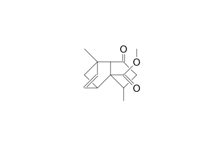 6-Carbomethoxy-1,5.alpha.-dimethyl-endo-tricyclo-[5.2.1.0(2,6)]-dec-8-en-3-one