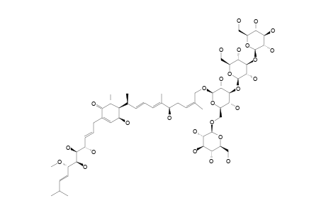 WOODWARDINOSIDE-C;WOODWARDINE-C-10'-O-[BETA-D-GLUCOPYRANOSYL-(1->6)]-BETA-D-GLUCOPYRANOSYL-(1->3)-BETA-D-GLUCOPYRANOSYL-(1->3)-BETA-D-GLUCOPYRANOSI