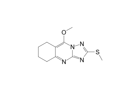 2-METHYLTHIO-5-METHOXY-6,7,8,9-TETRAHYDRO-1,2,4-TRIAZOLO-[5,1-B]-QUINAZOLINE