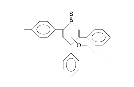 8-Butoxy-4,5-diphenyl-2-para-tolyl-1-phosphabicyclo-[2.2.2]-octa-2,5-diene-1-sulfide