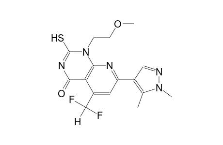 pyrido[2,3-d]pyrimidin-4(1H)-one, 5-(difluoromethyl)-7-(1,5-dimethyl-1H-pyrazol-4-yl)-2-mercapto-1-(2-methoxyethyl)-