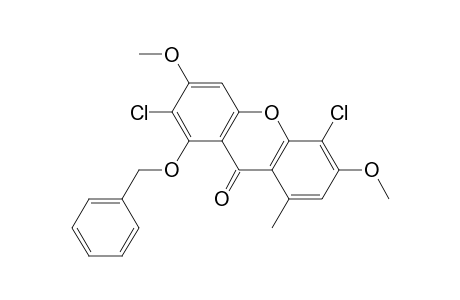 9H-Xanthen-9-one, 2,5-dichloro-3,6-dimethoxy-8-methyl-1-(phenylmethoxy)-