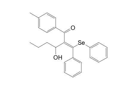 (Z)-3-Hydroxy-1-(4-methylphenyl)-2-(phenylphenylselenomethylene)hexan-1-one