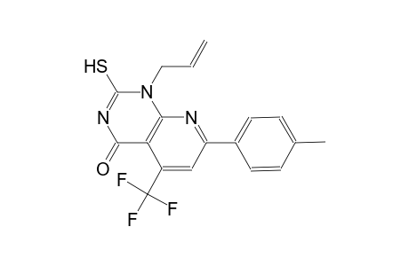 pyrido[2,3-d]pyrimidin-4(1H)-one, 2-mercapto-7-(4-methylphenyl)-1-(2-propenyl)-5-(trifluoromethyl)-