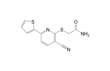 2-{[3-cyano-6-(2-thienyl)-2-pyridinyl]sulfanyl}acetamide