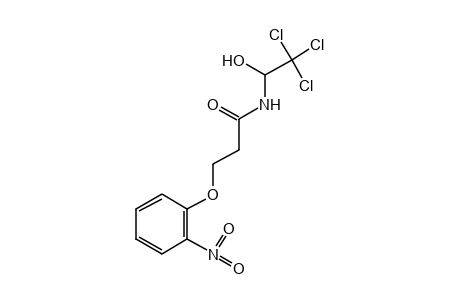 N-(1-HYDROXY-2,2,2-TRICHLOROETHYL)-3-(o-NITROPHENOXY)PROPIONAMIDE