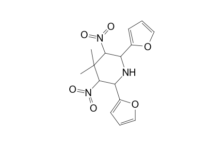 2,6-Di-furan-2-yl-4,4-dimethyl-3,5-dinitro-piperidine