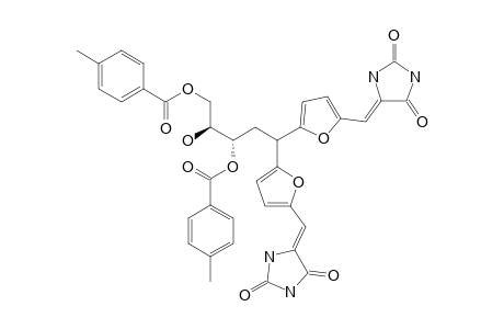 (2R,3S)-1,3-BIS-O-(4-METHYLBENZOYL)-5,5-BIS-[5-[(2,4-OXO-5-IMIDAZOLIDINYLIDENE)-METHYL]-FURAN-2-YL]-PENTANE-1,2,3-TRIOL