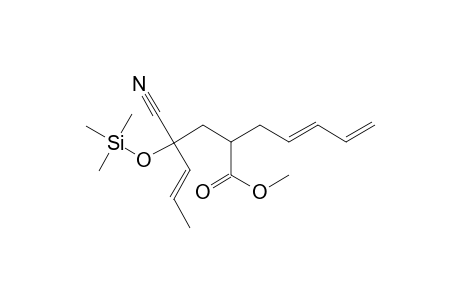 (4E)-2-[(3E)-2-CYANO-2-(TRIMETHYLSILYLOXY)-3-PENTENYL]-4,6-HEPTADIENOIC-ACID-METHYLESTER,ISOMER-#1