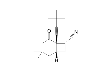 1-ALPHA,6-ALPHA-6-(3,3-DIMETHYLBUT-1-YNYL)-3,3-DIMETHYL-5-OXOBICYCLO-[4.2.0]-OCTANE-7-ENDO-CARBONITRILE