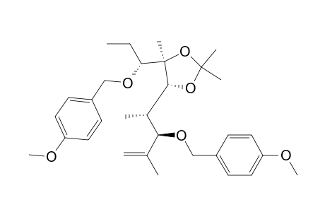 (3r,4s,5r,6r,7r)-5,6-isopropylidenedioxy-3,7-bis(4-methoxybenzyloxy)-2,4,6-trimethylnon-1-ene