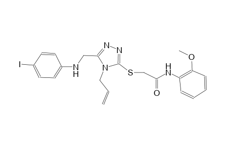 2-({4-allyl-5-[(4-iodoanilino)methyl]-4H-1,2,4-triazol-3-yl}sulfanyl)-N-(2-methoxyphenyl)acetamide