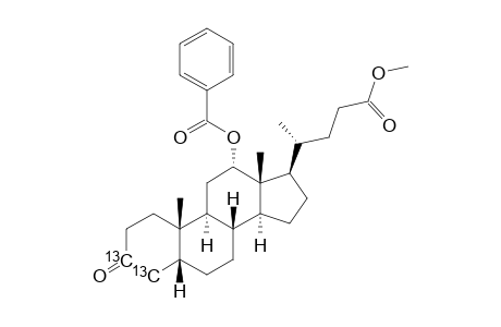 [3,4-(13)C(2)]-(5-BETA,12-ALPHA)-12-(BENZOYLOXY)-3-OXO-CHOLAN-24-OIC-ACID-METHYLESTER