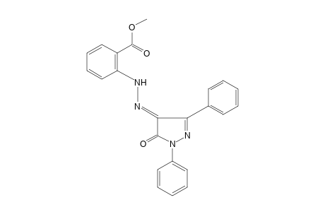 o-[(1,3-DIPHENYL-5-OXO-2-PYRAZOLIN-4-YLIDENE)HYDRAZINO]BENZOIC ACID, METHYL ESTER