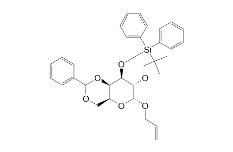 ALLYL-4,6-O-BENZYLIDENE-3-O-TERT.-BUTYLDIPHENYLSILYL-ALPHA-D-GALACTOPYRANOSIDE