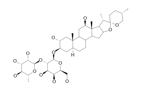 (25R)-5-ALPHA-SPIROSTAN-2-ALPHA,3-BETA,12-BETA-TRIOL-3-O-[O-ALPHA-L-RHAMNOPYRANOSYL-(1->2)-BETA-D-GALACTOPYRANOSIDE]