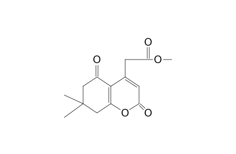 7,7-DIMETHYL-2,5-DIOXO-5,6,7,8-TETRAHYDRO-2H-1-BENZOPYRAN-4-ACETICACID, METHYL ESTER