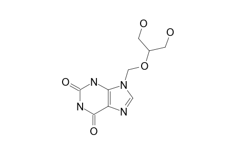 9-[(2-HYDROXY-1-(HYDROXYMETHYL)-ETHOXY)-METHYL]-XANTHINE