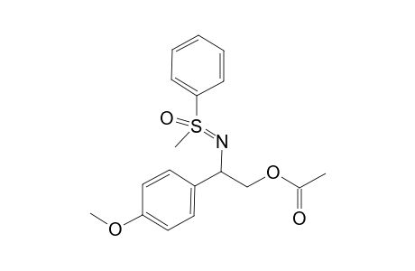 N-[1-(4-Methoxyphenyl)-2-acetyloxyethyl]-S,S-methylphenylsulfoximine