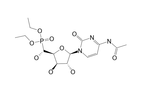 DIETHYL-[1'-((5'S)-HYDROXY-BETA-D-ARABINO-PENTA-1',4'-FURANOSYL)-N(4)-ACETYL-CYTOSYL]-5'-PHOSPHONATE