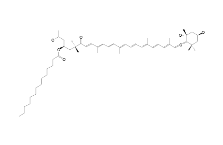 (3S,3'S,5'R,6'R)-3-TETRADECANOYLOXY-5,3',5'-TRIHYDROXY-6',7'-DIDEHYDRO-5',6'-DIHYDRO-5,6-SECO-BETA,BETA-CAROTEN-6-ONE