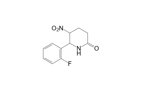 6-(o-fluorophenyl)-5-nitro-2-piperidone