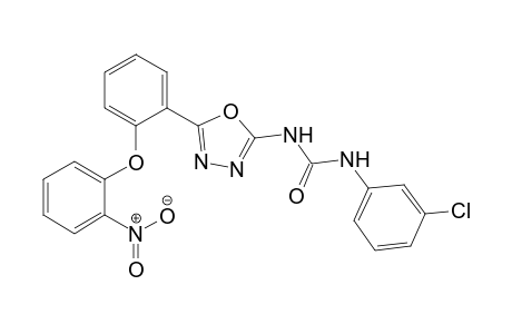 N-{5-[2'-(2"-Nitrophenoxy)phenyl]-1,3,4-oxadiazol-2-yl}-N'-(3'"-chlorophenyl)urea