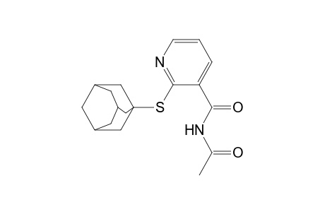 3-Pyridinecarboxamide, N-acetyl-2-(tricyclo[3.3.1.13,7]dec-1-ylthio)-