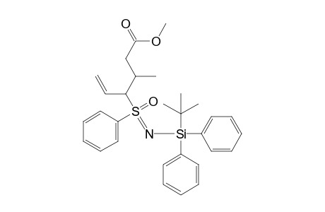 Methyl 3-methyl-4-(N-t-butyldiphenylsilyl-S-phenylsulfonimidoyl)-5-hexenoate