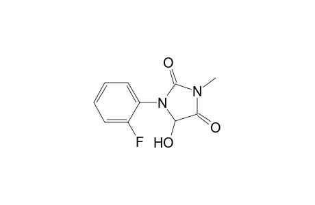 3-Methyl-1-(2-fluorophenyl)-5-hydroxy-2,4-imidazolidinedione