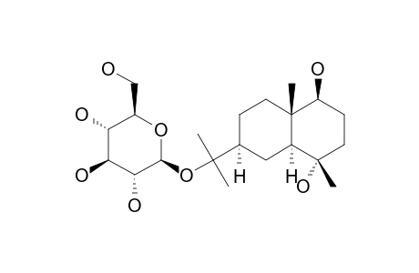 CELERIOSIDE-E;EUDESMAN-1-BETA,4-ALPHA,11-TRIOL-11-O-BETA-D-GLUCOPYRANOSIDE