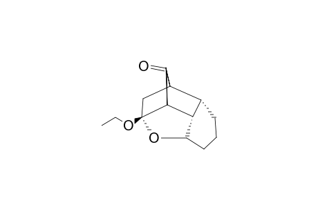 (+/-)-(1S*,3R*,5R*,7S*,8S*,9R*)-3-ETHOXY-2-OXA-TETRACYCLO-[6.4.0.0(3,7).0(5,9)]-DODECAN-6-ONE