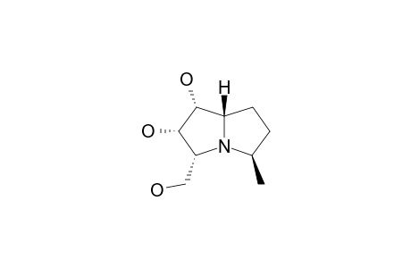 HYACINTHACINE-A4;(1S*,2R*,3S*,5S*,7A*R)-1,2-DIHYDROXY-3-HYDROXYMETHYL-5-METHYLPYRROLIZIDINE