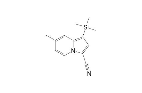 7-METHYL-1-(TRIMETHYLSILYL)-3-CYANO-IDOLIZINE