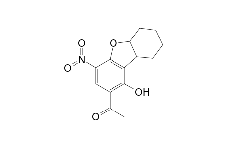 2-Acetyl-4-nitro-7,12-dihydrocyclohexano[d]benzo[b]furan-1-ol