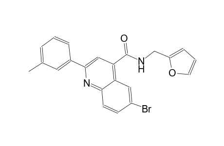 6-bromo-N-(2-furylmethyl)-2-(3-methylphenyl)-4-quinolinecarboxamide