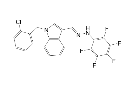 1H-indole-3-carboxaldehyde, 1-[(2-chlorophenyl)methyl]-, (2,3,4,5,6-pentafluorophenyl)hydrazone