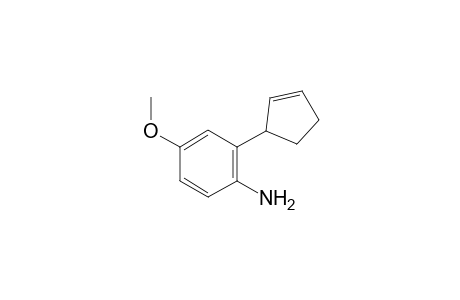 2-(Cyclopent-2-en-1-yl)-4-methoxyaniline