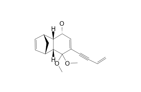 (1S*,4R*,4AS*,5S*,8AR*)-7-(BUT-3-EN-1-YN-1-YL)-8,8-DIMETHOXY-1,4,4A,5,8,8A-HEXAHYDRO-1,4-METHANONAPHTHALEN-5-OL