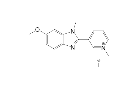 6-METHOXY-1-METHYL-2-(1-METHYL)-PYRIDINIUM-3-YL-1H-BENZIMIDAZOLE-IODIDE